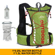 Cycling backpack for men and women, nylon bag, waterproof 8 liters, hiking and camping, 250ml water bottle with 1.5L water bag - The Well Being The Well Being green 1.5L250 Ludovick-TMB Cycling backpack for men and women, nylon bag, waterproof 8 liters, hiking and camping, 250ml water bottle with 1.5L water bag