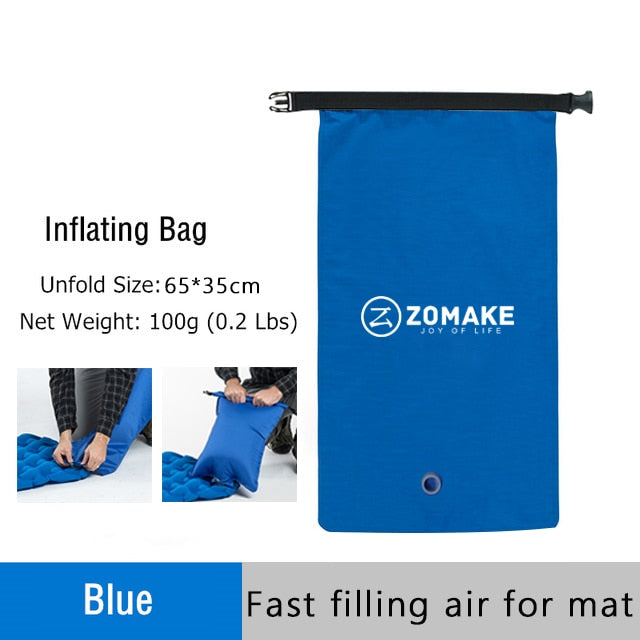 Camping mattress inflatable Single - The Well Being The Well Being Blue Air Bag / One Seat / China Ludovick-TMB Camping mattress inflatable Single