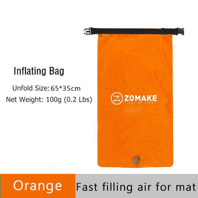 Camping mattress inflatable Single - The Well Being The Well Being Orange Air Bag / One Seat / China Ludovick-TMB Camping mattress inflatable Single