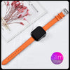 Apple Watch Strap band - The Well Being The Well Being Slim Orange / 38mm or 40mm or 41MM Ludovick-TMB Apple Watch Strap band