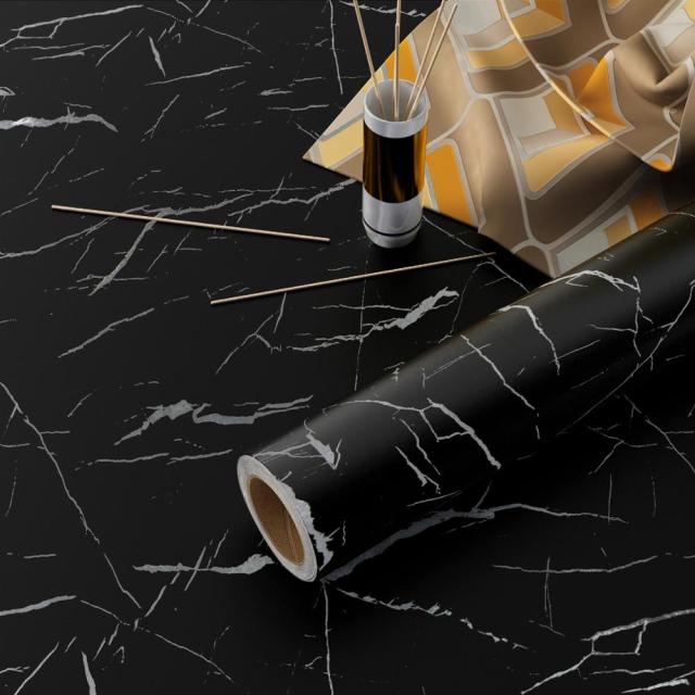 Waterproof Marble Self Adhesive Wallpaper Vinyl Film Wall Stickers Bathroom Kitchen Cupboard Room Decoration Sticky Paper Decal - The Well Being The Well Being Matte Thick JZBK / 40cm x 1m Ludovick-TMB Waterproof Marble Self Adhesive Wallpaper Vinyl Film Wall Stickers Bathroom Kitchen Cupboard Room Decoration Sticky Paper Decal