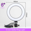 LED Selfie Ring Light with Stand without Tripod - The Well Being The Well Being Belgium / 6 inch only light Ludovick-TMB LED Selfie Ring Light with Stand without Tripod