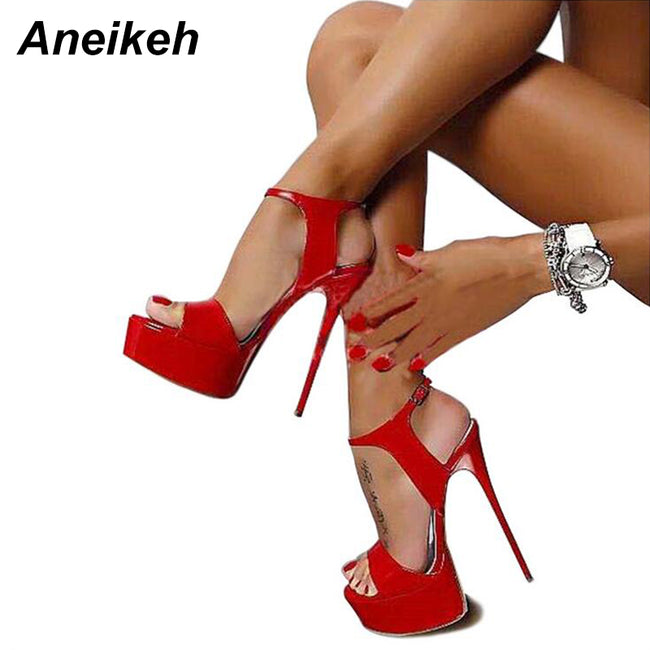 Sandals High Heels Open Toe Buckles - The Well Being The Well Being Ludovick-TMB Sandals High Heels Open Toe Buckles