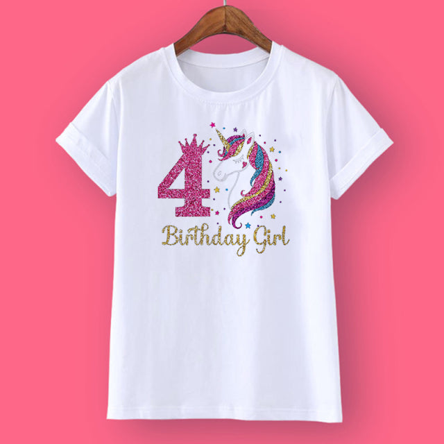 Unicorn Birthday Shirt 1-12 Birthday T-Shirt - The Well Being The Well Being H3445-KSTWH- / 10T Ludovick-TMB Unicorn Birthday Shirt 1-12 Birthday T-Shirt