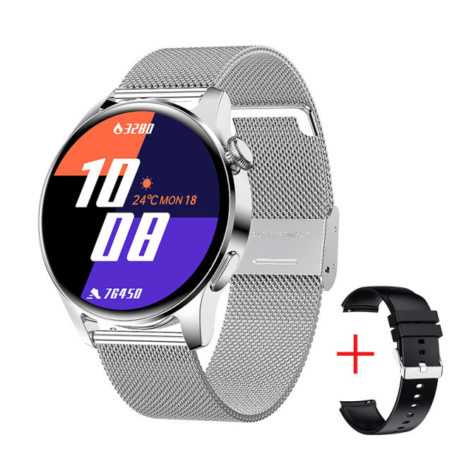 Waterproof Smart Watch Full Touch - The Well Being The Well Being Mesh belt silver / UK Ludovick-TMB Waterproof Smart Watch Full Touch