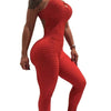 Tracksuit Yoga High Waist Play suit Slim Sport Backless Top Running Sportswear Pants Push up Jumpsuit - The Well Being The Well Being red / S / United States Ludovick-TMB Tracksuit Yoga High Waist Play suit Slim Sport Backless Top Running Sportswear Pants Push up Jumpsuit