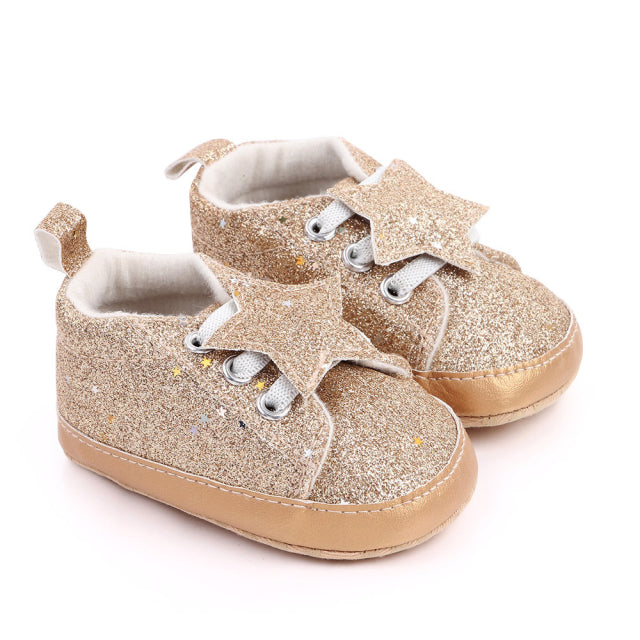 Newborn Causal Baby Boy Girl Shoes. Sneakers Infant First Walkers Crib Shoes - The Well Being The Well Being Star Golden / 13-18 Months Ludovick-TMB Newborn Causal Baby Boy Girl Shoes. Sneakers Infant First Walkers Crib Shoes