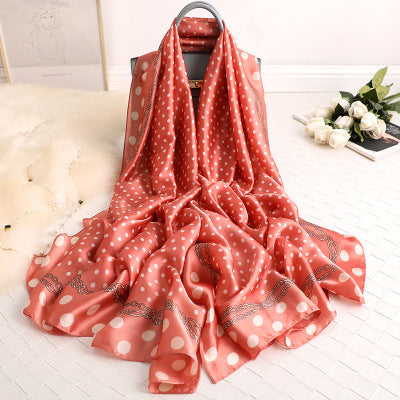 Scarves soft long print silk scarves lady shawl and wrap - The Well Being The Well Being 1 Ludovick-TMB Scarves soft long print silk scarves lady shawl and wrap