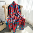 Scarves soft long print silk scarves lady shawl and wrap - The Well Being The Well Being style 42 Ludovick-TMB Scarves soft long print silk scarves lady shawl and wrap