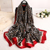 Scarves soft long print silk scarves lady shawl and wrap - The Well Being The Well Being style 75 Ludovick-TMB Scarves soft long print silk scarves lady shawl and wrap