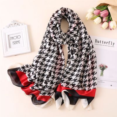 Scarves soft long print silk scarves lady shawl and wrap - The Well Being The Well Being style 48 Ludovick-TMB Scarves soft long print silk scarves lady shawl and wrap