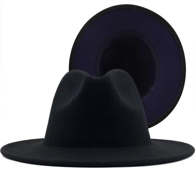 ThePatchwork Wool Felt Jazz Fedora Cowboy Cap - The Well Being The Well Being MZ37002-12 / 56-58cm Ludovick-TMB ThePatchwork Wool Felt Jazz Fedora Cowboy Cap