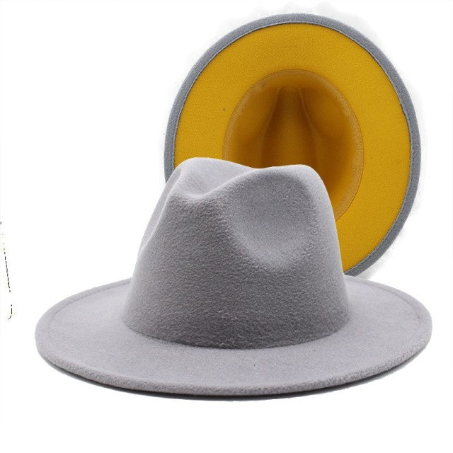 ThePatchwork Wool Felt Jazz Fedora Cowboy Cap - The Well Being The Well Being MZ37002-31 / 56-58cm Ludovick-TMB ThePatchwork Wool Felt Jazz Fedora Cowboy Cap