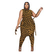 Two Piece Outfits Sleeveless Round Neck Bandage Crop - The Well Being The Well Being Leopard / L Ludovick-TMB Two Piece Outfits Sleeveless Round Neck Bandage Crop