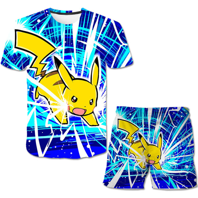 T Shirt Set 3 9-14 Years Old Anime Pokemon - The Well Being The Well Being Ludovick-TMB T Shirt Set 3 9-14 Years Old Anime Pokemon