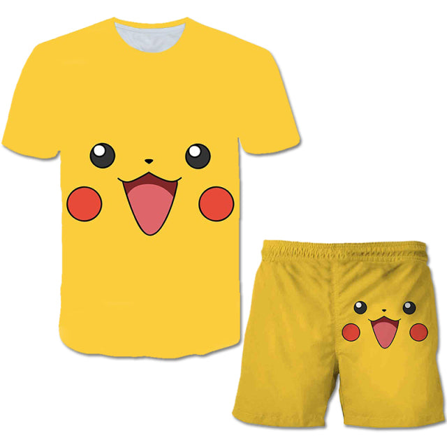 T Shirt Set 3 9-14 Years Old Anime Pokemon - The Well Being The Well Being Ludovick-TMB T Shirt Set 3 9-14 Years Old Anime Pokemon