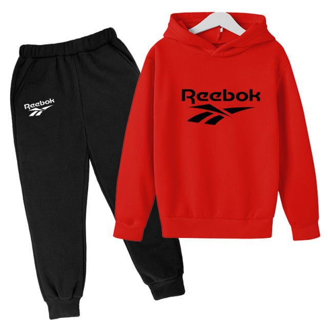 Two-piece Suit Pure Cotton Sports 2-piece Suit Boys Sportswear Hoodie Tops Sports Cropped Trousers 100-160cm - The Well Being The Well Being 3 / 14T-160CM Ludovick-TMB Two-piece Suit Pure Cotton Sports 2-piece Suit Boys Sportswear Hoodie Tops Sports Cropped Trousers 100-160cm