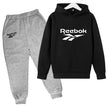 Two-piece Suit Pure Cotton Sports 2-piece Suit Boys Sportswear Hoodie Tops Sports Cropped Trousers 100-160cm - The Well Being The Well Being 8 / 14T-160CM Ludovick-TMB Two-piece Suit Pure Cotton Sports 2-piece Suit Boys Sportswear Hoodie Tops Sports Cropped Trousers 100-160cm