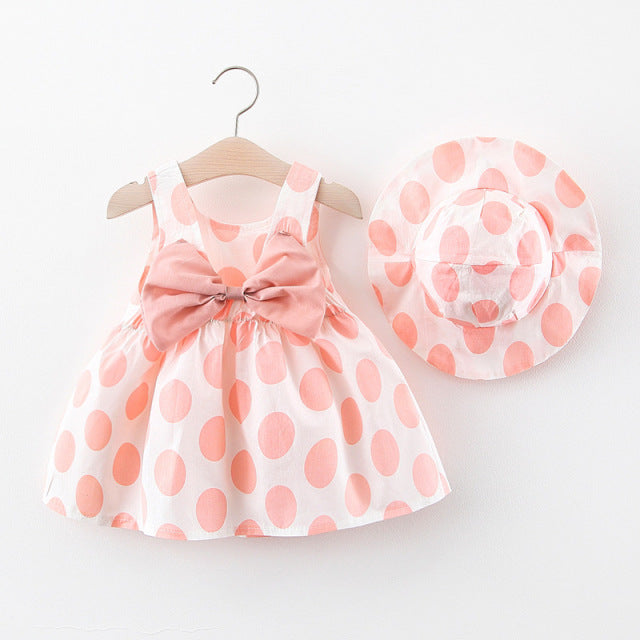 Toddler Girl Clothes Set Baby Beach Dresses Cute Bow Plaid Sleeveless Cotton for Newborn - The Well Being The Well Being -F60-Pink- / 3T Ludovick-TMB Toddler Girl Clothes Set Baby Beach Dresses Cute Bow Plaid Sleeveless Cotton for Newborn