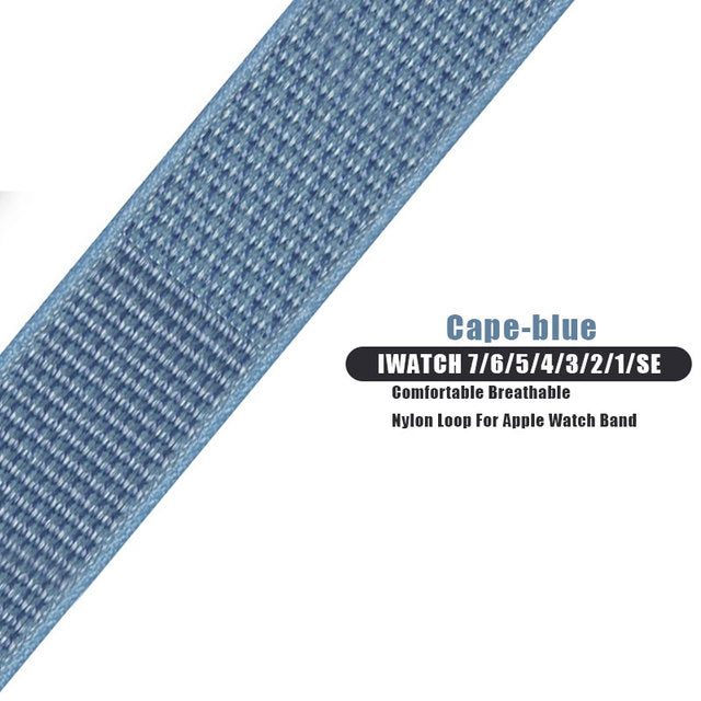 Nylon strap band For apple watch - The Well Being The Well Being China / Cape-blue / 38mm 40mm 41mm Ludovick-TMB Nylon strap band For apple watch