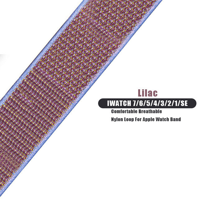 Nylon strap band For apple watch - The Well Being The Well Being China / Lilac / 38mm 40mm 41mm Ludovick-TMB Nylon strap band For apple watch