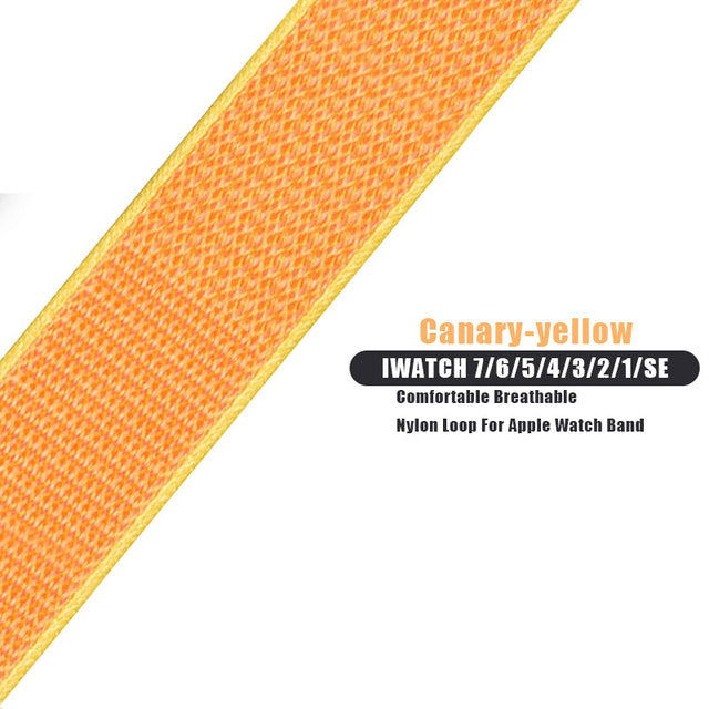 Nylon strap band For apple watch - The Well Being The Well Being China / Canary-yellow / 38mm 40mm 41mm Ludovick-TMB Nylon strap band For apple watch