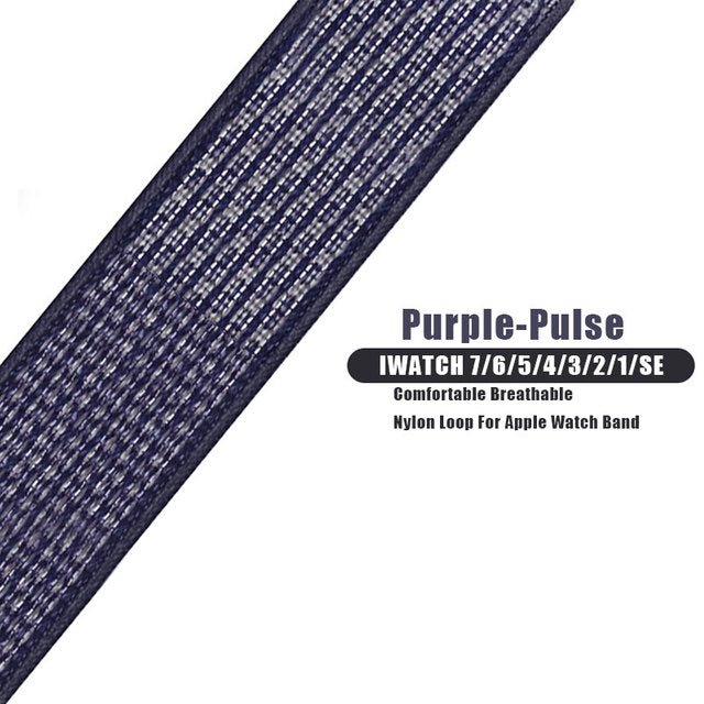 Nylon strap band For apple watch - The Well Being The Well Being China / Purple-Pulse / 38mm 40mm 41mm Ludovick-TMB Nylon strap band For apple watch