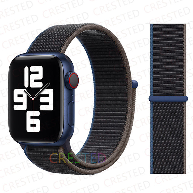 Nylon Loop Strap Band For Apple Watch - The Well Being The Well Being Ludovick-TMB Nylon Loop Strap Band For Apple Watch