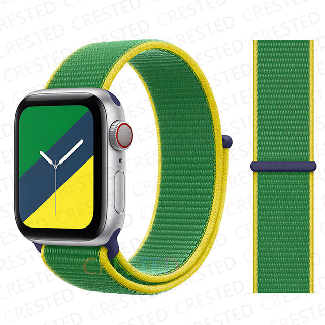 Nylon Loop Strap Band For Apple Watch - The Well Being The Well Being UK / Brazil / 42mm-44mm-45mm Ludovick-TMB Nylon Loop Strap Band For Apple Watch