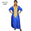 soft material african lady design embroidery design long dress - The Well Being The Well Being Blue / L Ludovick-TMB soft material african lady design embroidery design long dress